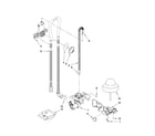 Kenmore 66513742K602 fill drain and overfill parts diagram