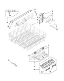 Upper rack and track parts