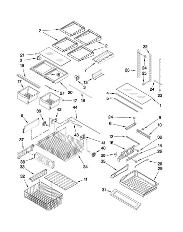 Shelf parts