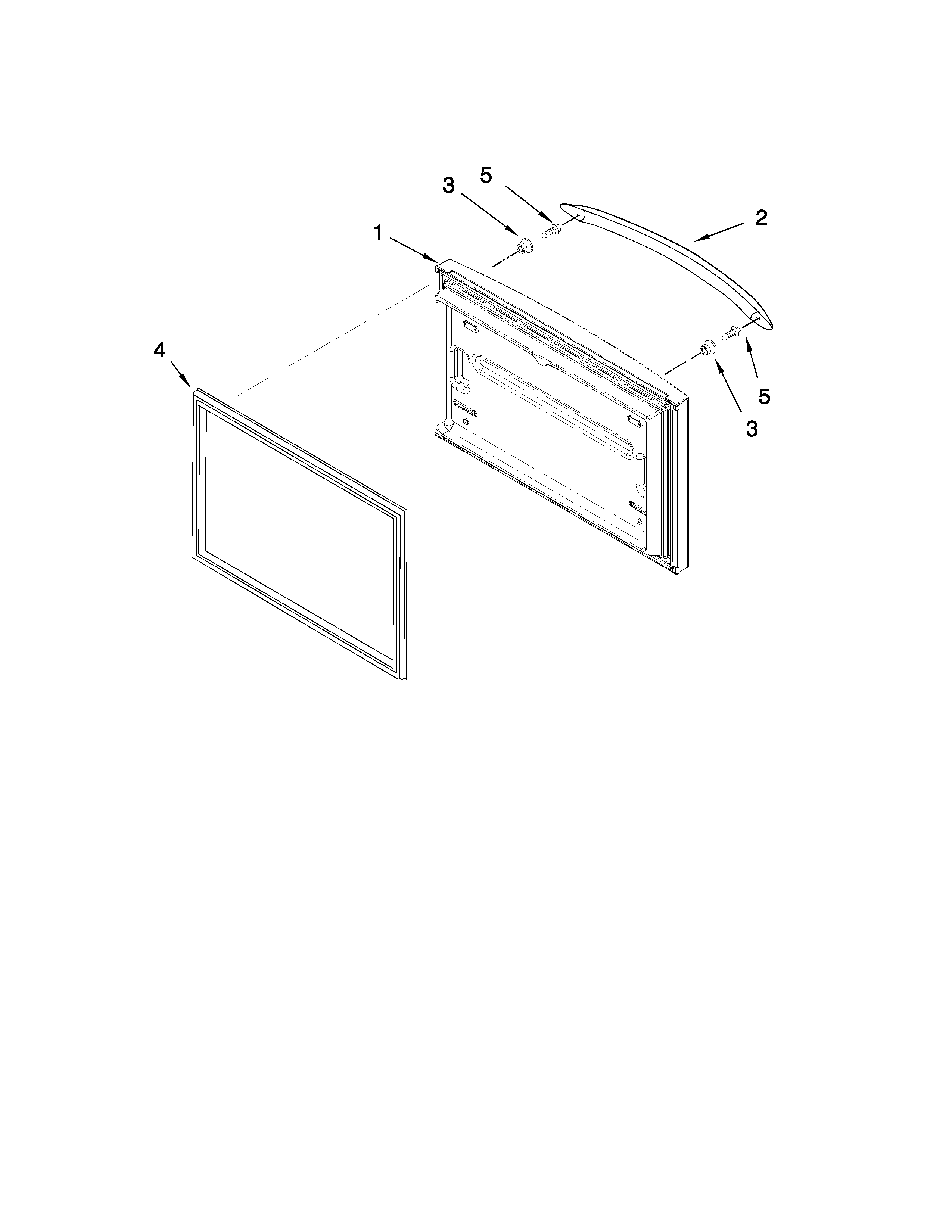 Freezer door parts