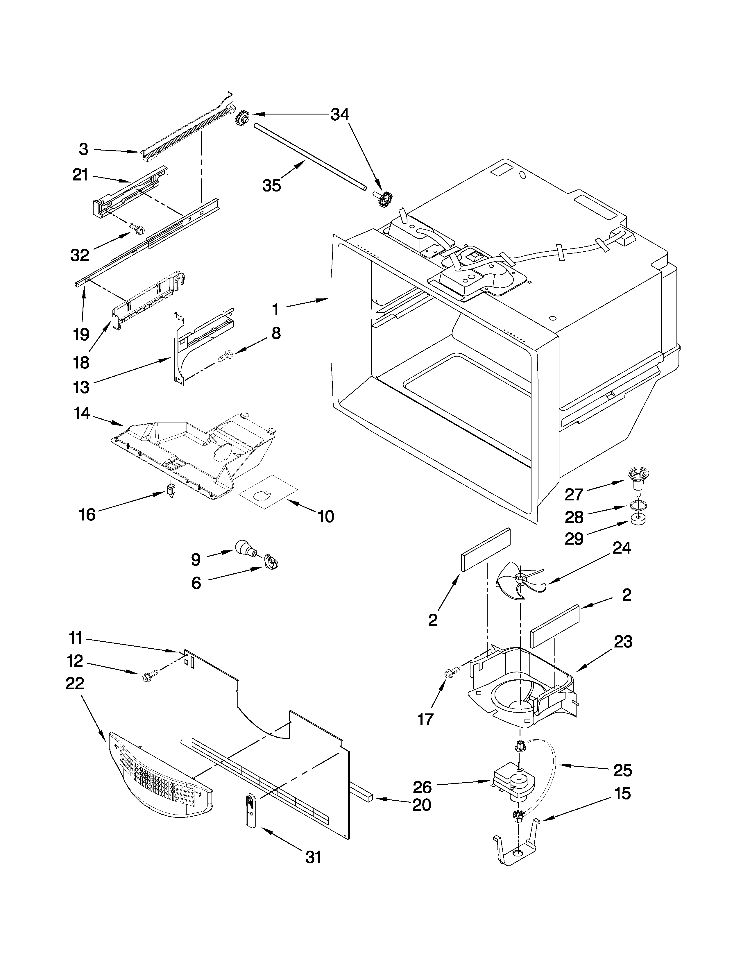FREEZER LINER PARTS