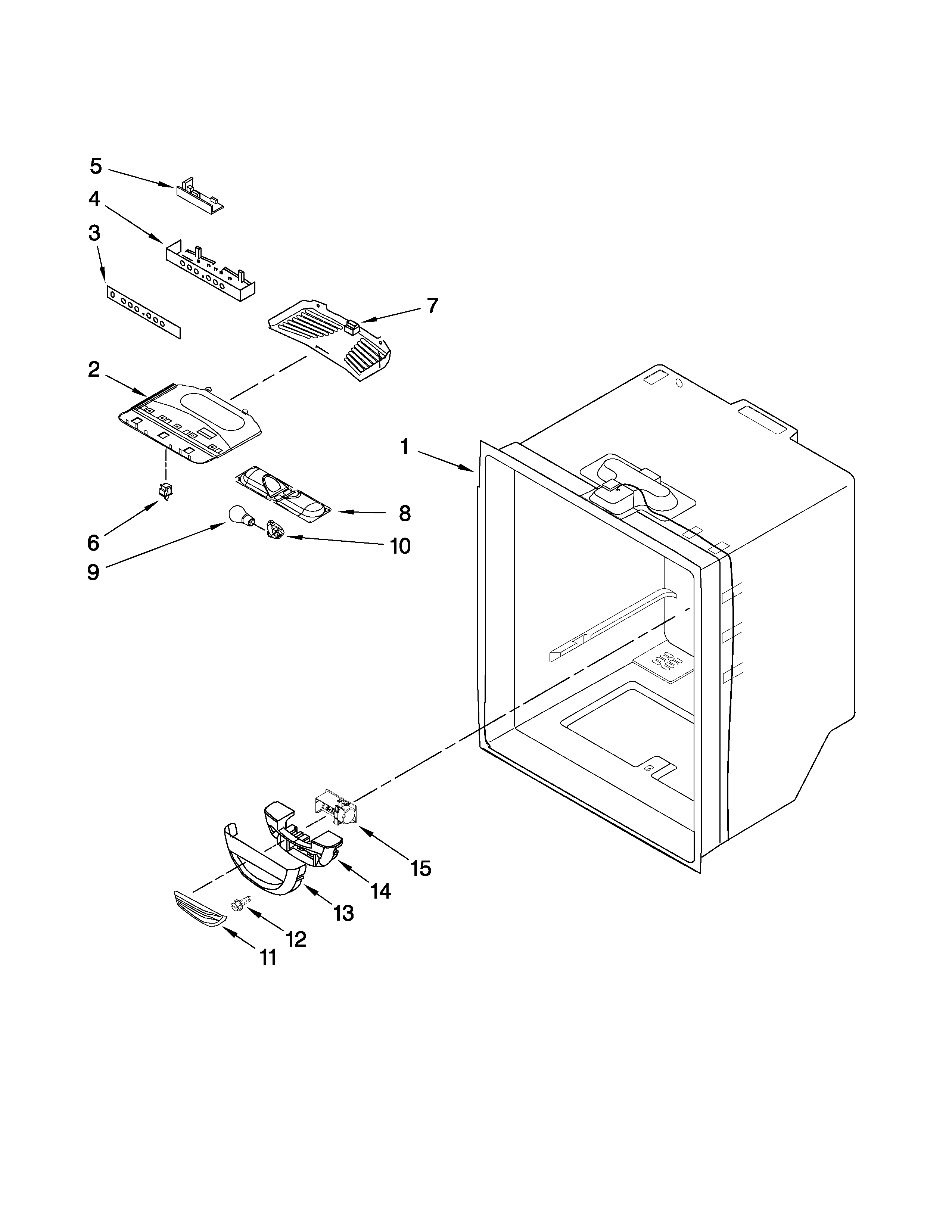 REFRIGERATOR LINER PARTS