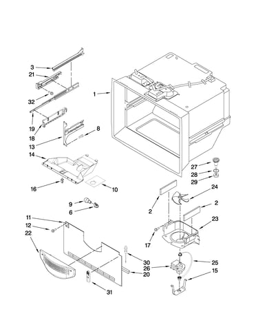 Freezer liner parts