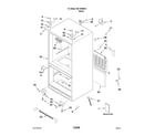 Kenmore Elite 59678589804 cabinet parts diagram