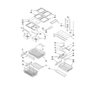 Kenmore Elite 59678589804 shelf parts diagram