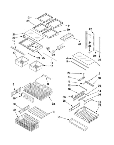 Shelf parts