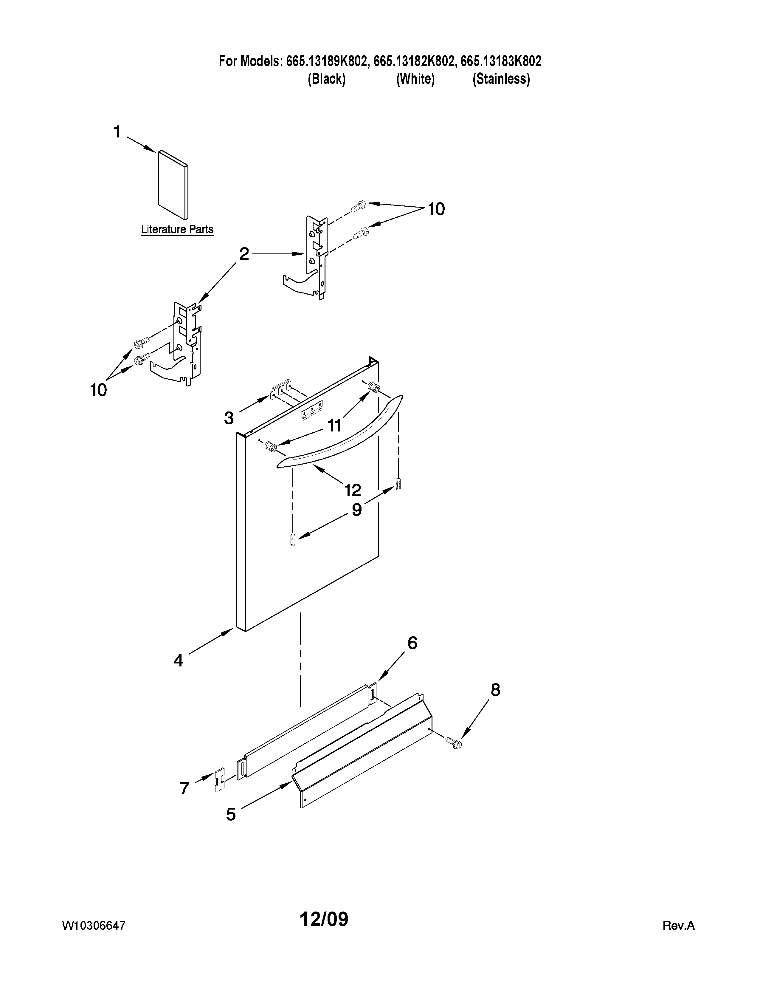Door and panel parts