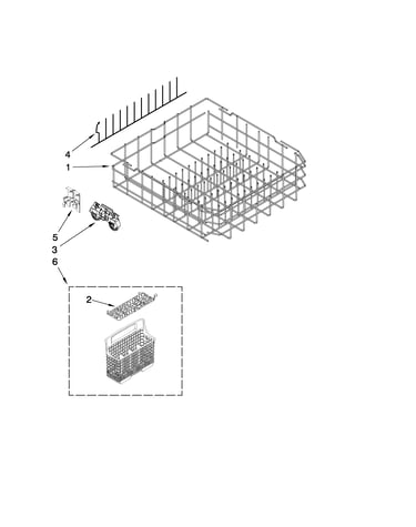Lower rack parts