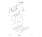 Kenmore Pro 66513173K703 door and panel parts diagram