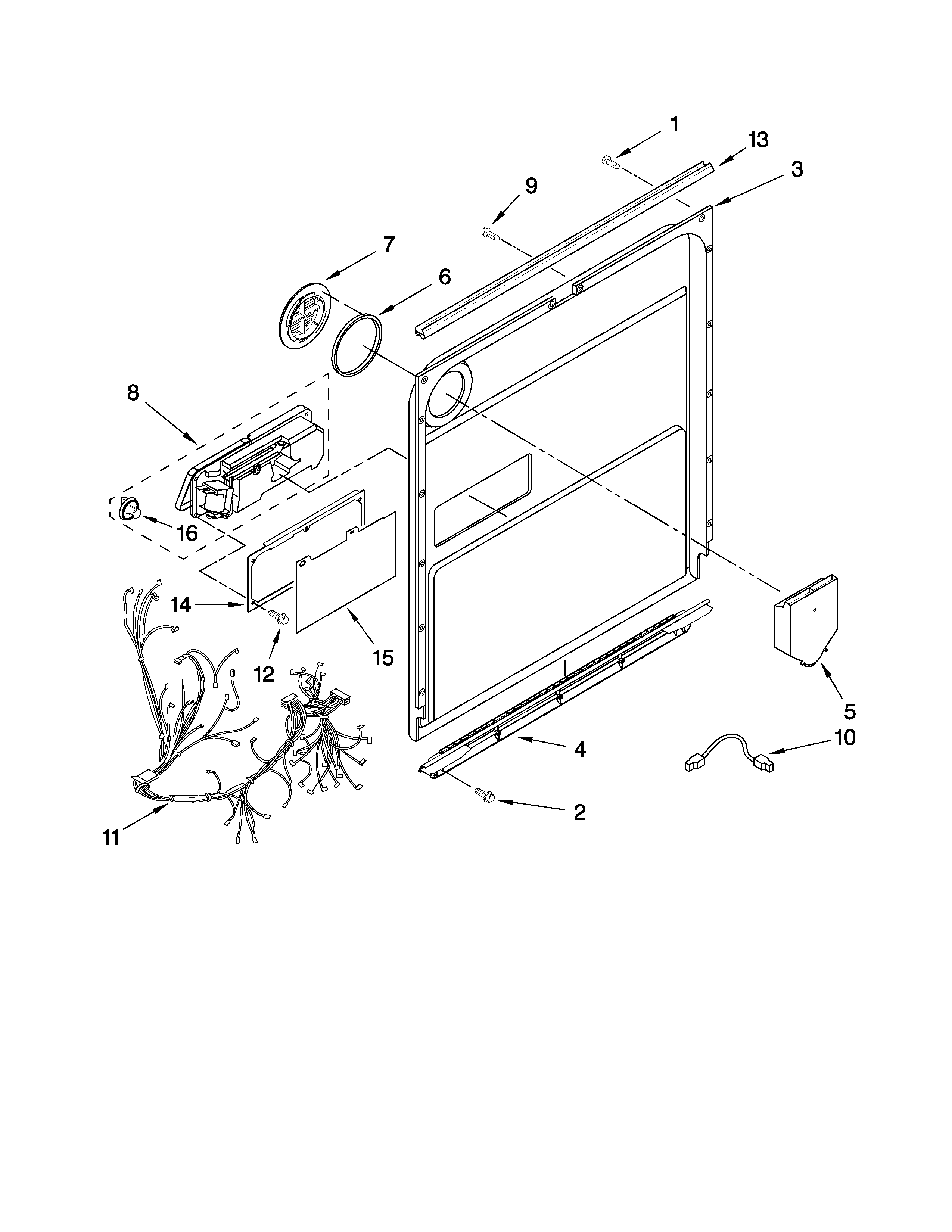 Door and latch parts