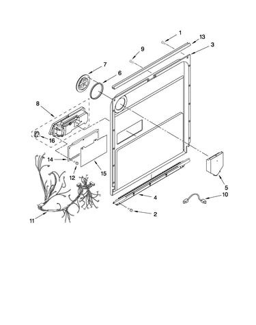 Door and latch parts