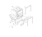 Kenmore Pro 66513173K703 tub and frame parts diagram