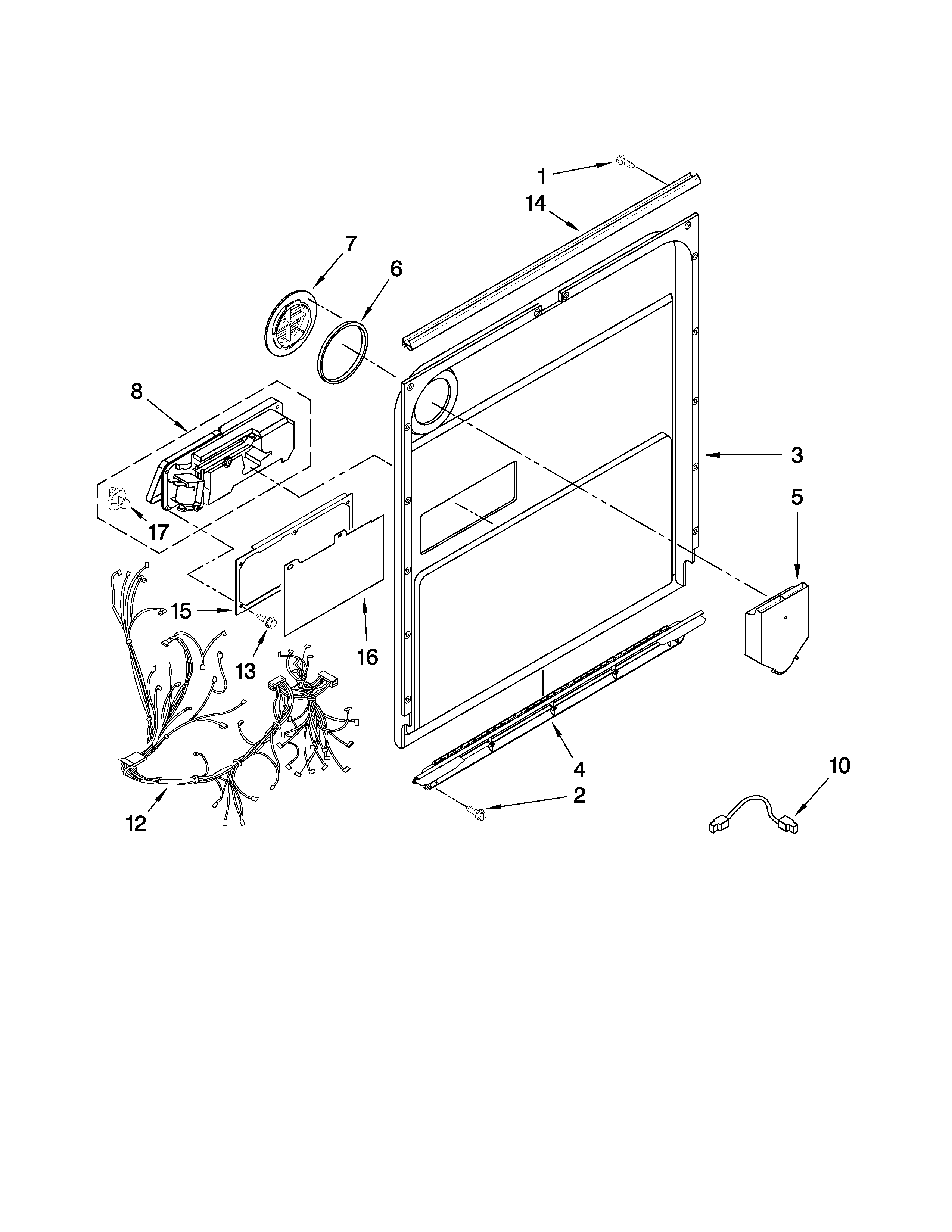 Door and latch parts