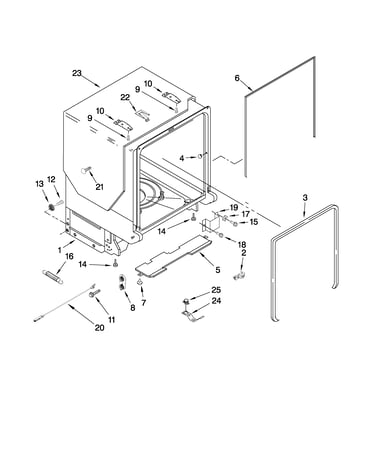 Tub and frame parts