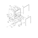 Kenmore Elite 66513192K902 tub and frame parts diagram