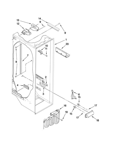 Refrigerator liner parts