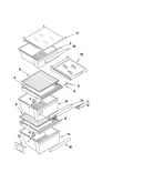Refrigerator shelf parts