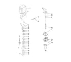 Kenmore 10658022802 motor and ice container parts diagram