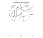 Kenmore 66513442K901 frame and console parts diagram