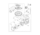 Kenmore Elite 66513433K703 pump and motor parts diagram