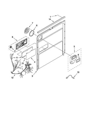 Door and latch parts