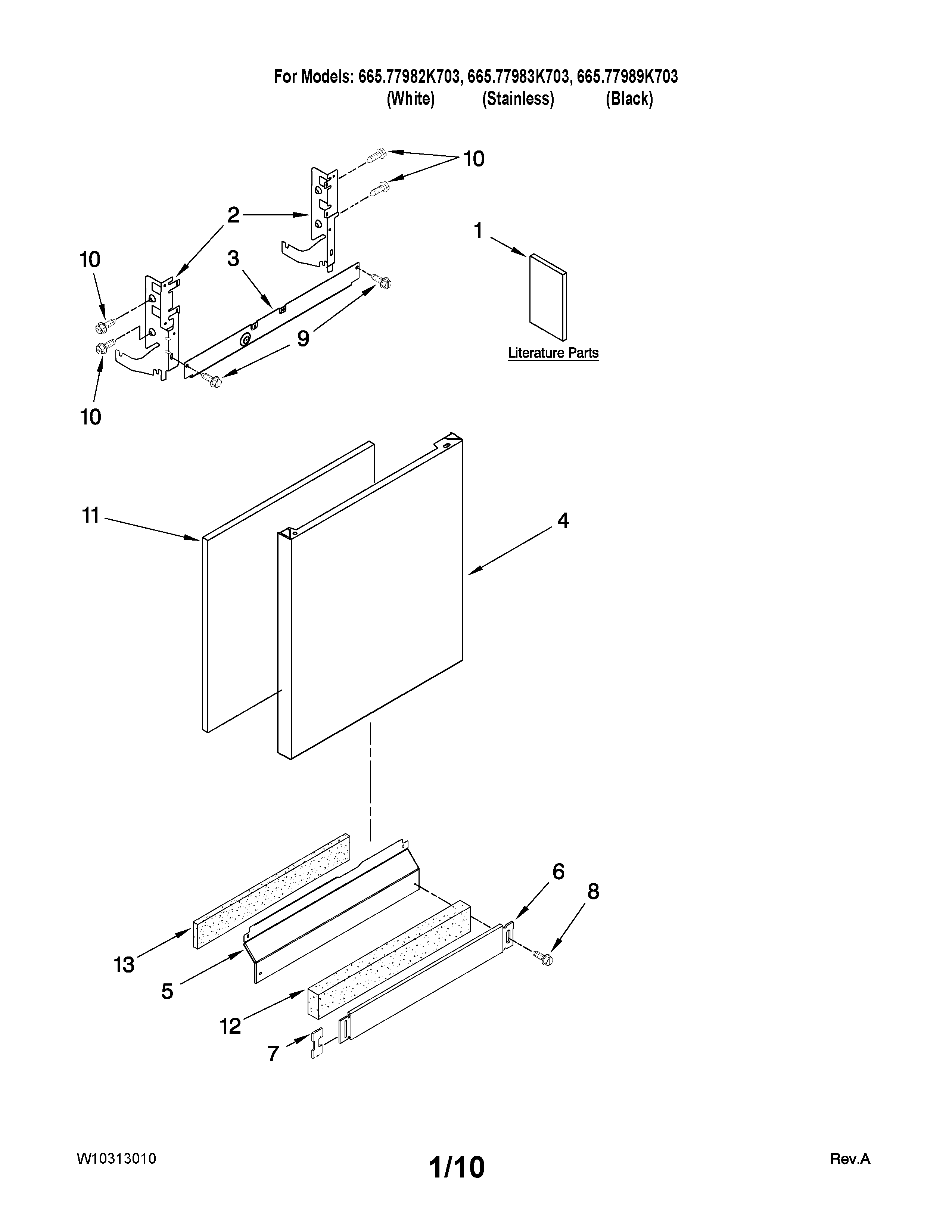Door and panel parts