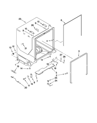 Tub and frame parts
