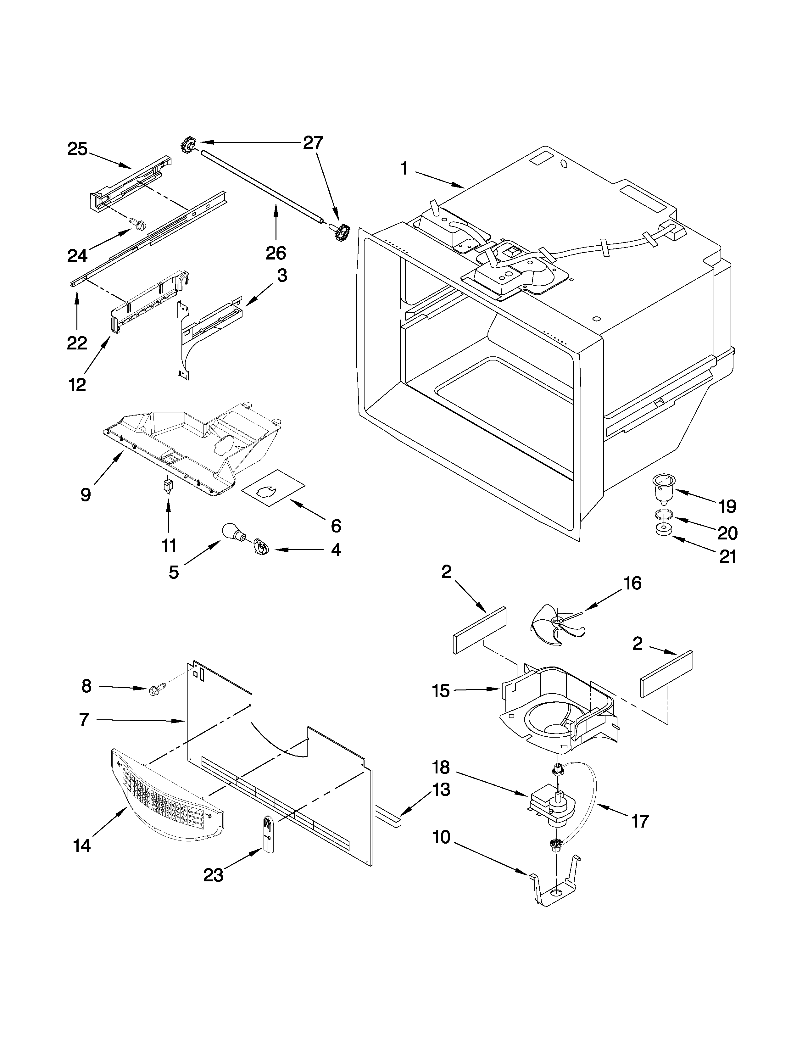 FREEZER LINER PARTS