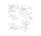 Kenmore 59668959802 freezer liner parts diagram