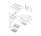 Kenmore 59668953802 shelf parts diagram
