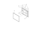Kenmore 59667953602 freezer door parts diagram