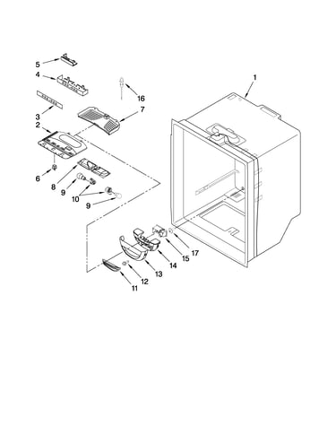 Refrigerator liner parts