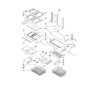 Kenmore 59667953602 shelf parts diagram