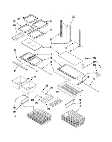Shelf parts