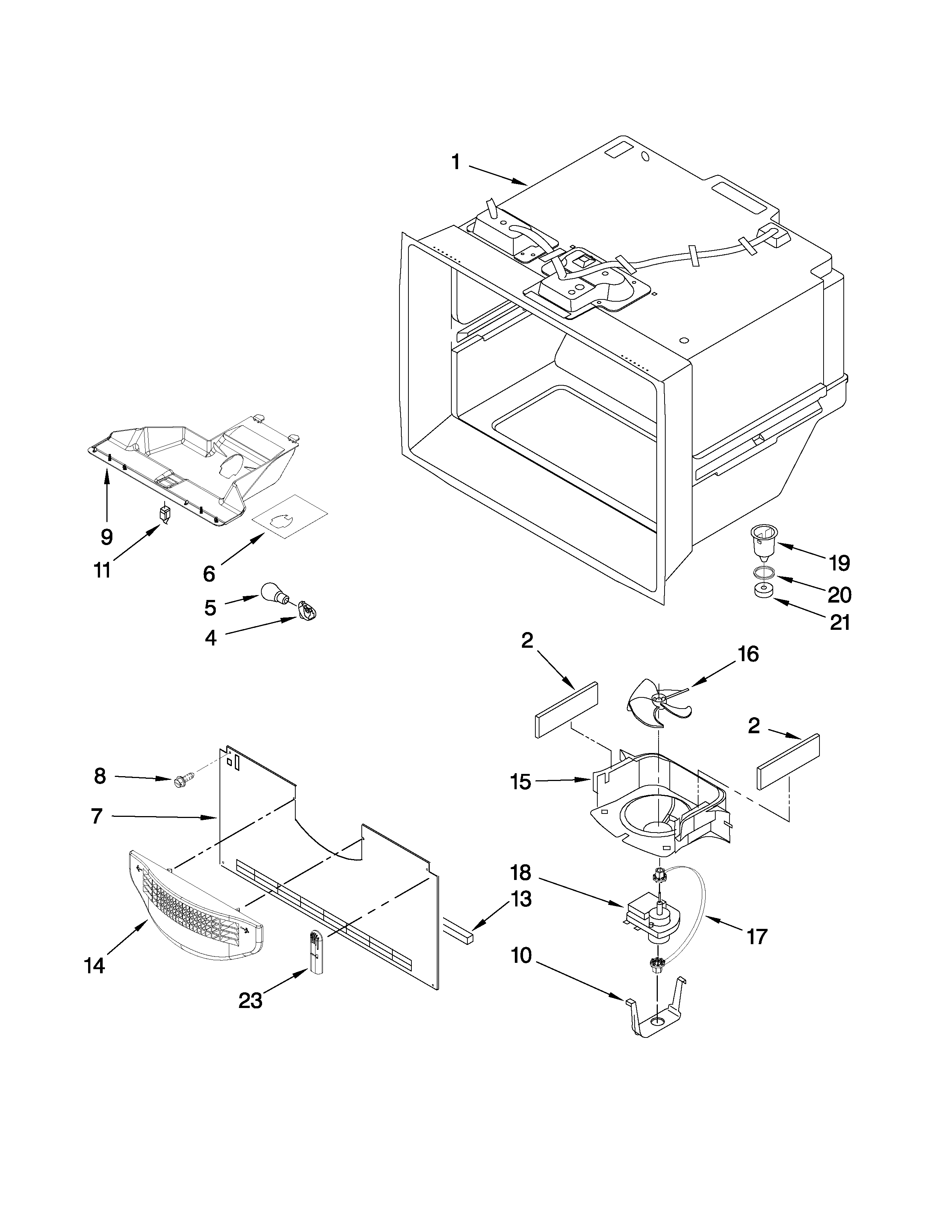 FREEZER LINER PARTS