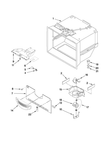 Freezer liner parts