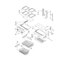 Kenmore 59668252802 shelf parts diagram