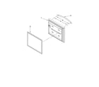 Kenmore Elite 59676259703 freezer door parts diagram