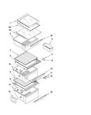 Refrigerator shelf parts