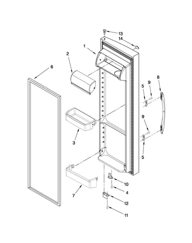 Refrigerator door parts