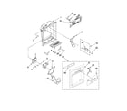 Kenmore 10657913700 dispenser front parts diagram