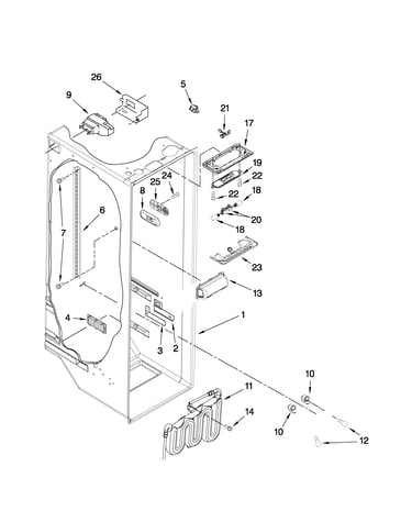 Refrigerator liner parts
