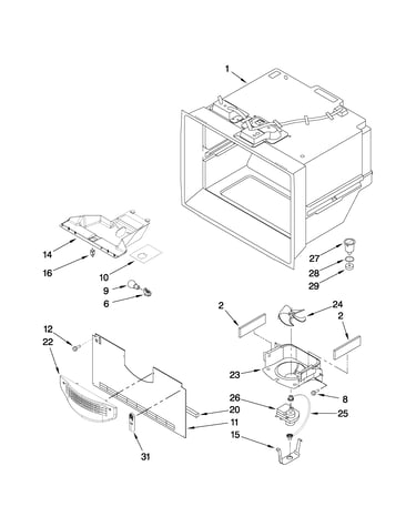 Freezer liner parts