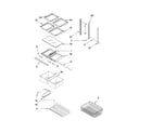 Kenmore 59665234405 shelf parts diagram