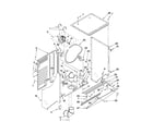 Kenmore 11080754006 dryer cabinet and motor parts diagram