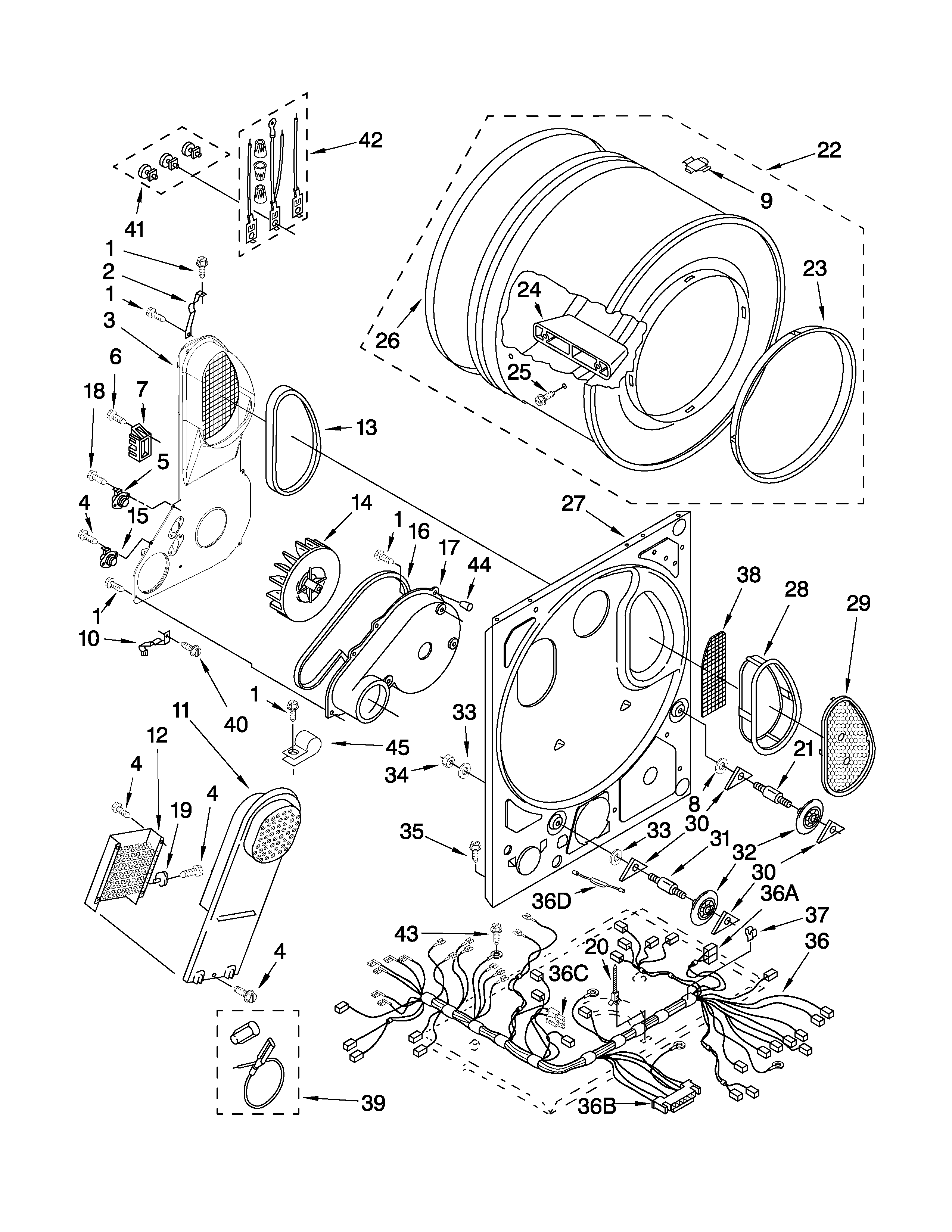 DRYER BULKHEAD PARTS