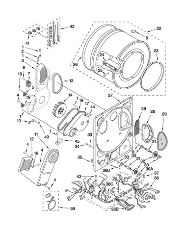 Dryer bulkhead parts