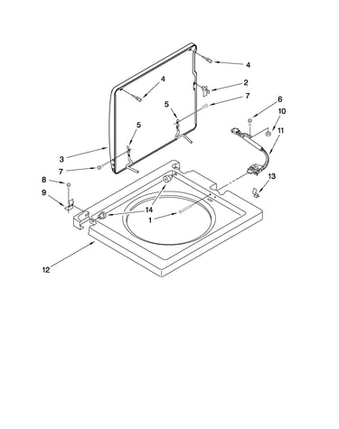 Washer top and lid parts