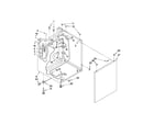 Kenmore 11080754006 washer cabinet parts diagram