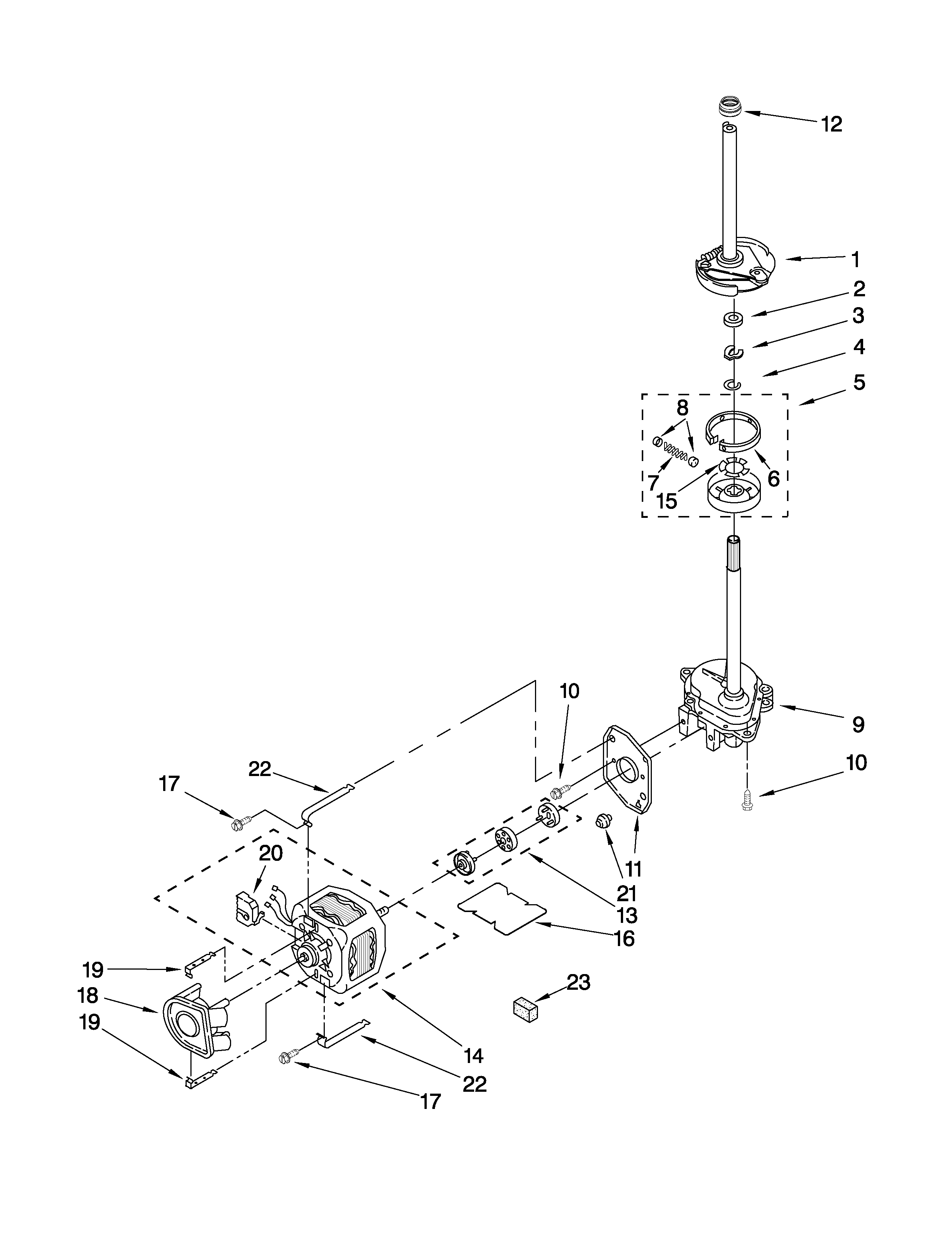 BRAKE, CLUTCH, GEARCASE, MOTOR AND PUMP PARTS